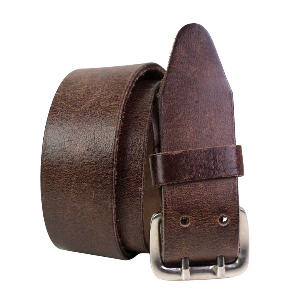 INDIA SADDLE BROWN GENUINE LEATHER 1 1/2"Wd CASUAL WOMEN'S BELT Sz M (C80